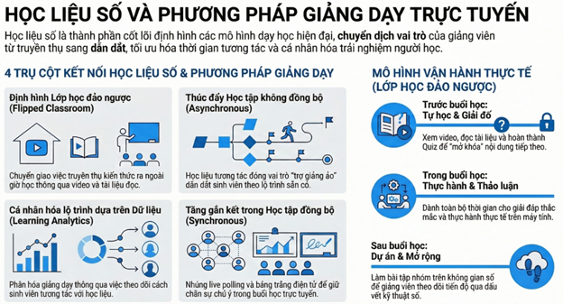 Học liệu số và phương pháp dạy trực tuyến